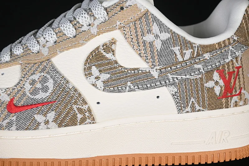 All categories Nk Air Force 1 Air Force series Nk Air Force 1 Low Air Force low-top Nike Air Force 1'07 Low LV joint gray brown floral cloth Air Force 1 low-top casual sneakers DF0188-076